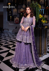 Asim Jofa Festive 25 Ajff-02 Embroidered Net 3 Pcs