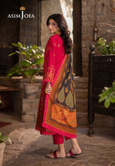 Asim Jofa Winter Collection Ajuw-12 Embroidered Khaddar 3 Pcs