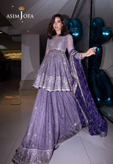 Asim Jofa Festive 25 Ajff-02 Embroidered Net 3 Pcs