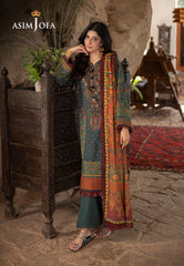 Asim Jofa Winter Collection Ajuw-21 Embroidered Viscose 3 Pcs