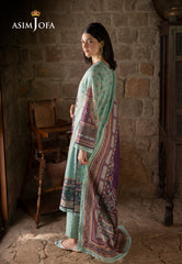 Asim Jofa Designers Limited Edition Ajuwd-57 Printed Khaddar Stitched 3 Pcs