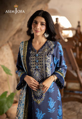 Asim Jofa Winter Collection Ajuw-16 Embroidered Viscose 3 Pcs