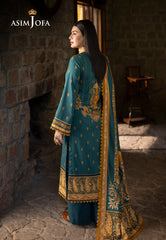 Asim Jofa Winter Collection Ajuw-66 Printed Viscose 3 Pcs