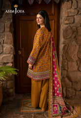 Asim Jofa Designers Limited Edition Ajuwd-56 Printed Khaddar 3 Pcs