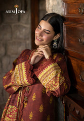 Asim Jofa Winter Collection Ajuw-59 Printed Khaddar 3 Pcs