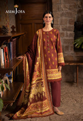 Asim Jofa Winter Collection Ajuw-59 Printed Khaddar 3 Pcs