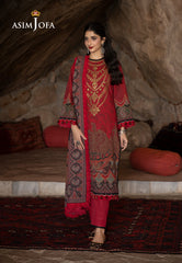 Asim Jofa Winter Collection Ajuw-02 Embroidered Khaddar 3 Pcs