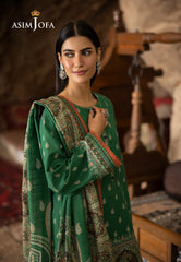 Asim Jofa Winter Collection Ajuw-32 Printed Khaddar 3 Pcs
