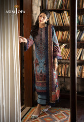 Asim Jofa Winter Collection Ajuw-01 Embroidered Khaddar 3 Pcs