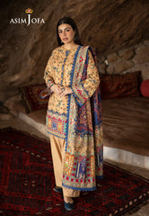 Asim Jofa Winter Collection Ajuw-48 Printed Khaddar 3 Pcs