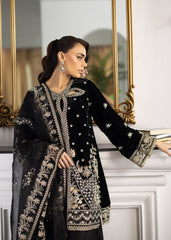 La More Unstitched 3 Piece Festive Formals Suit-Midnight Lush