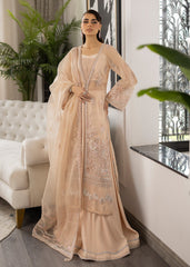 La More Unstitched 3 Piece Festive Formals Collection'2024-Peach Blossom
