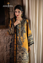 Asim Jofa Winter Collection Ajuw-23 Embroidered Viscose 3 Pcs