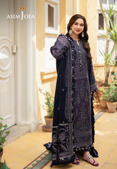 Asim Jofa Pashmina Ajki-05 Embroidered Twill 3 Pc