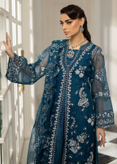 La More Unstitched 3 Piece Festive Formals Collection'2024-Blue Mirage