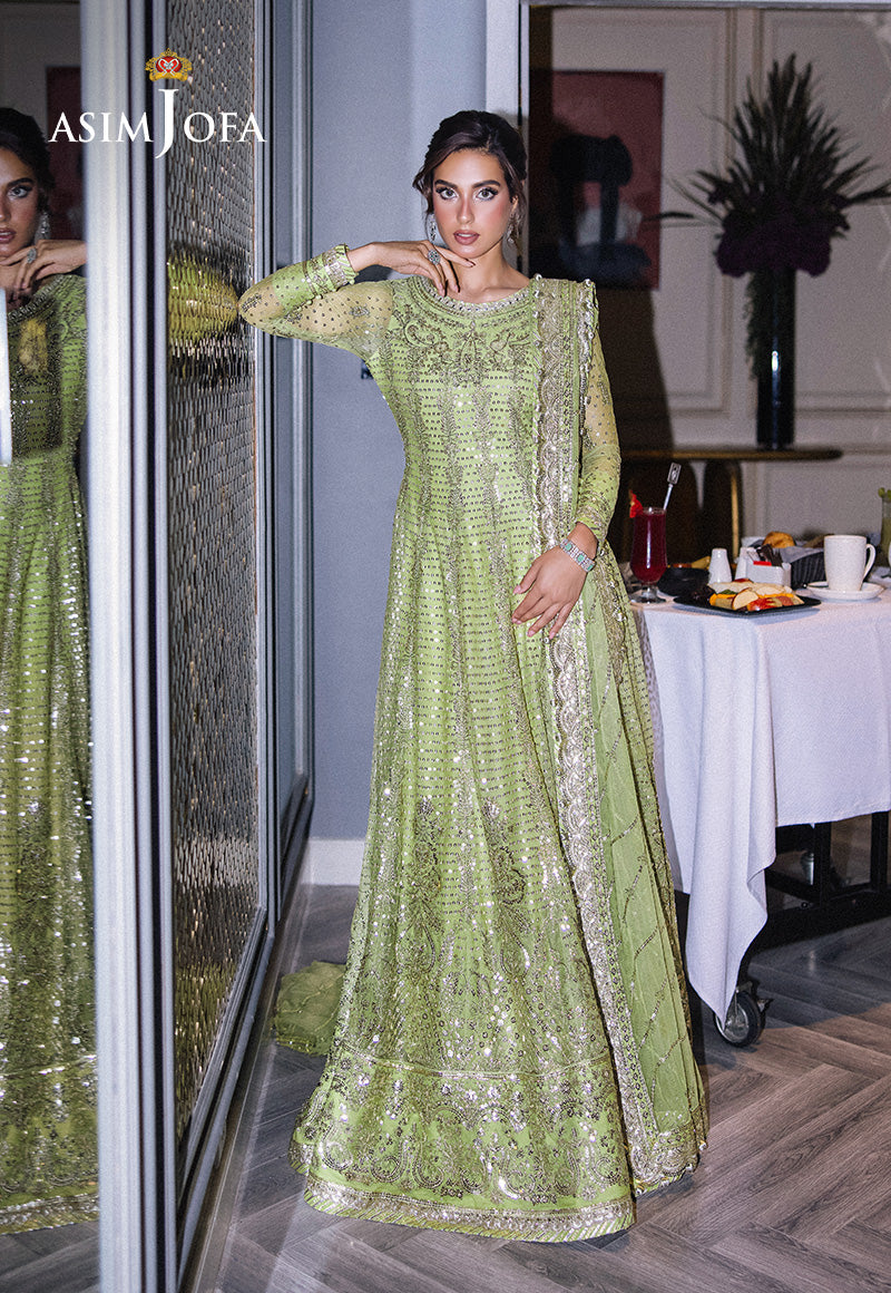 Asim Jofa Festive 25 Ajff-04 Embroidered Net 3 Pcs