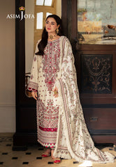 Asim Jofa Pashmina Ajki-08 Embroidered Twill 3 Pc