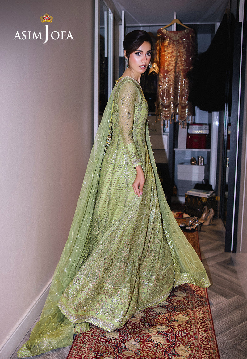 Asim Jofa Festive 25 Ajff-04 Embroidered Net 3 Pcs