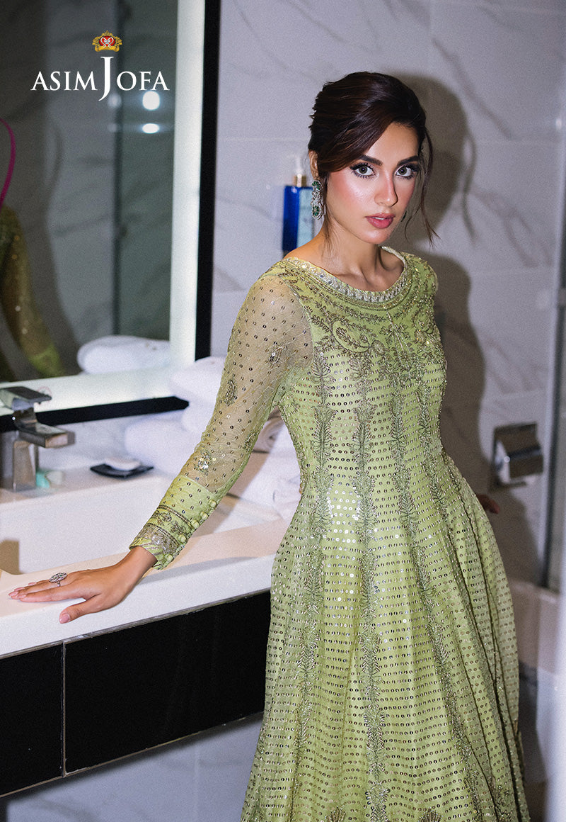 Asim Jofa Festive 25 Ajff-04 Embroidered Net 3 Pcs