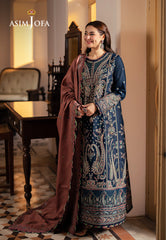Asim Jofa Pashmina Ajki-03 Embroidered Twill 3 Pc