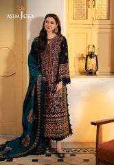Asim Jofa Pashmina Ajki-06 Embroidered Twill 3 Pc