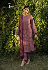 Asim Jofa Winter Collection Ajuw-30 Embroidered Viscose 3 Pcs