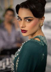 La More Unstitched 3 Piece Festive Formals Collection'2024-Emerald Night