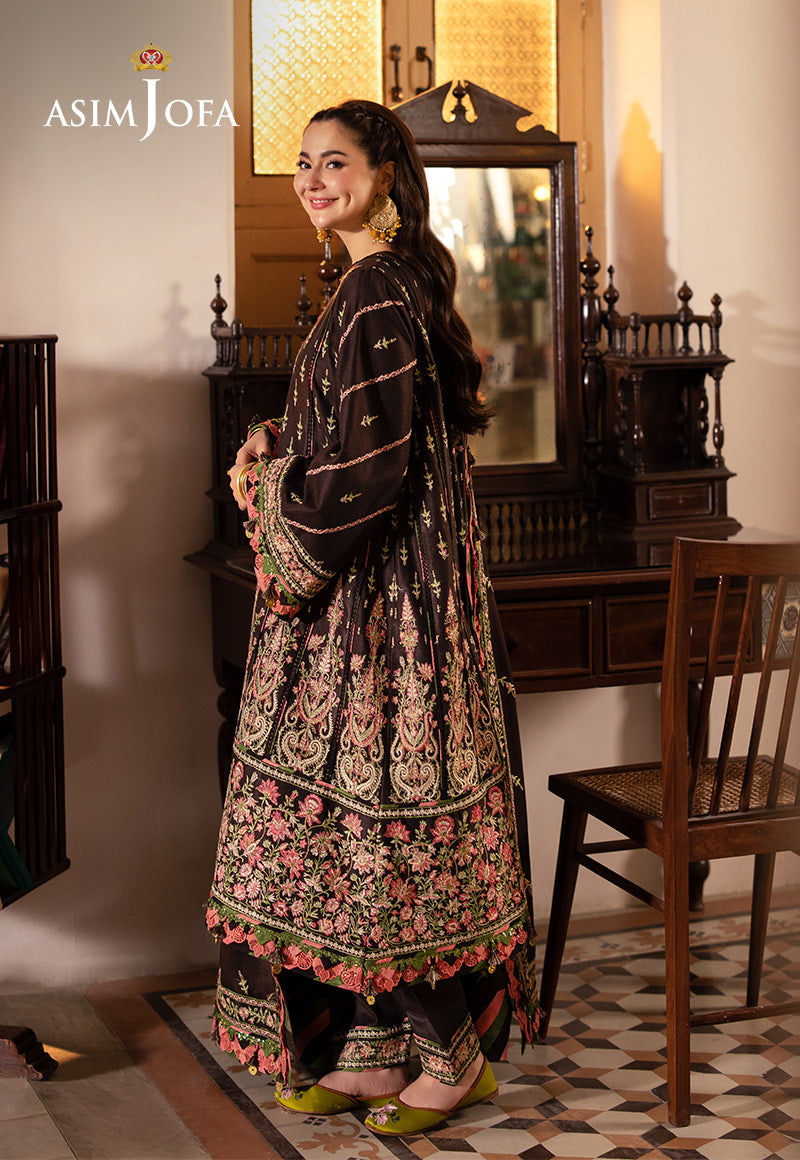 Asim Jofa PashminaAjki-09 Embroidered Twill 3 Pc