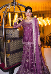 Asim Jofa Designers Limited Edition Ajffd-01 Embroidered Net Stitched 3 Pcs