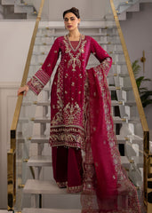 La More Unstitched 3 Piece Festive Formals Collection'2024-Scarlet dream