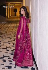 Asim Jofa Designers Limited Edition Ajffd-10 Embroidered Net Stitched 3 Pcs
