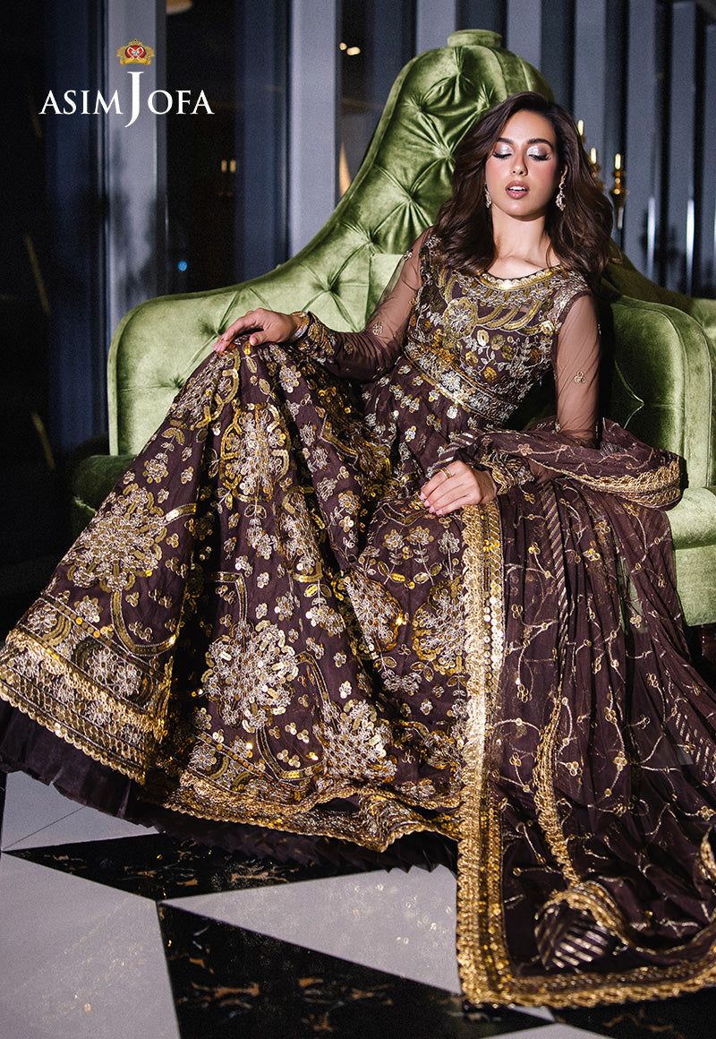 Asim Jofa Festive 25 Ajff-07 Embroidered Net 3 Pcs
