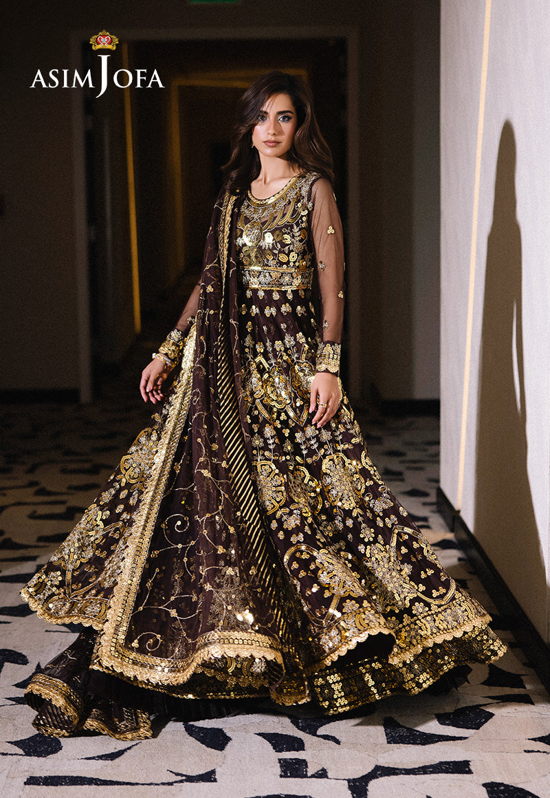 Asim Jofa Festive 25 Ajff-07 Embroidered Net 3 Pcs