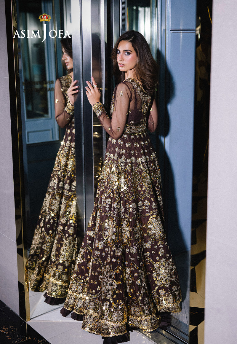 Asim Jofa Festive 25 Ajff-07 Embroidered Net 3 Pcs