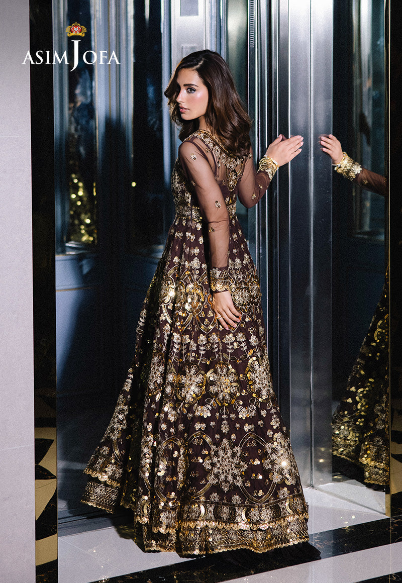 Asim Jofa Festive 25 Ajff-07 Embroidered Net 3 Pcs