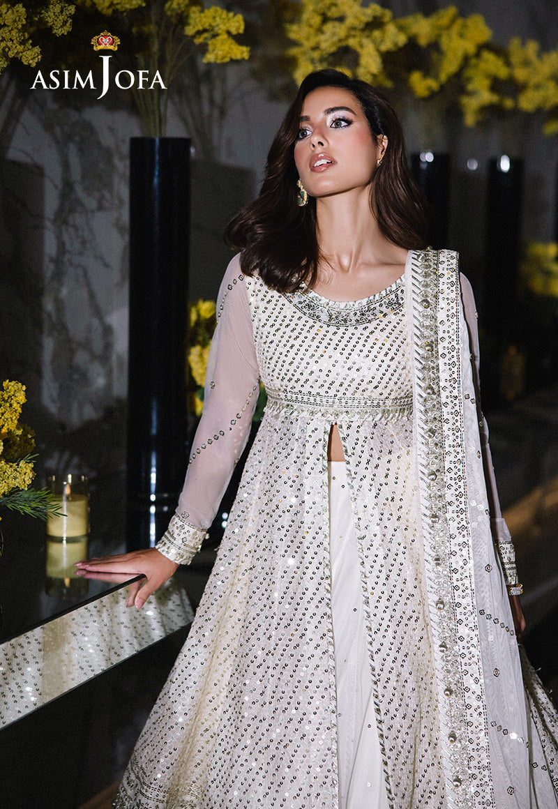 Asim Jofa Festive 25 Ajff-09 Embroidered Net 3 Pcs