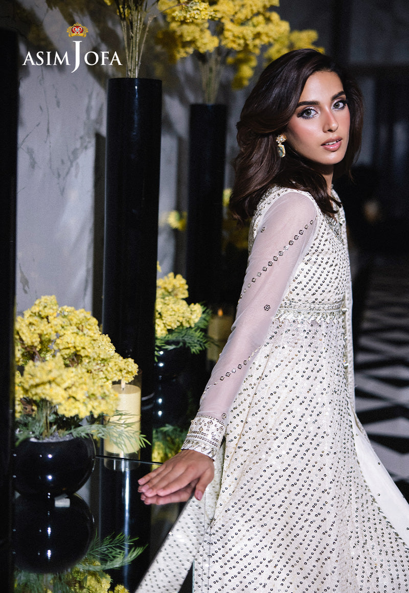 Asim Jofa Festive 25 Ajff-09 Embroidered Net 3 Pcs
