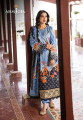 Asim Jofa Winter Collection Ajuw-25 Embroidered Viscose 3 Pcs
