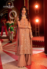 Asim Jofa Unstitched 3 Piece Luxury Festive Rejoice AJLFF-16 Embroidered Chiffon 3 Pcs