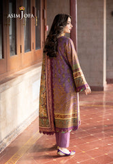 Asim Jofa Winter Collection Ajuw-22 Embroidered Viscose 3 Pcs