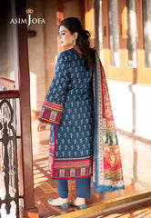 Asim Jofa Winter Collection Ajuw-53 Printed Khaddar 3 Pcs