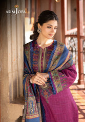 Asim Jofa Winter Collection Ajuw-51 Printed Khaddar 3 Pcs