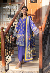 Asim Jofa Winter Collection Ajuw-68 Printed Viscose 3 Pcs