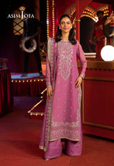 Asim Jofa Unstitched 3 Piece Luxury Festive Rejoice AJLFF-07 Embroidered Chiffon 3 Pcs