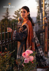 Asim Jofa Winter Collection Ajuw-70 Printed Viscose 3 Pcs