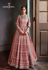Asim Jofa Designers Limited Edition Ajkbd-03 Embroidered Net Stitched 3 Pcs