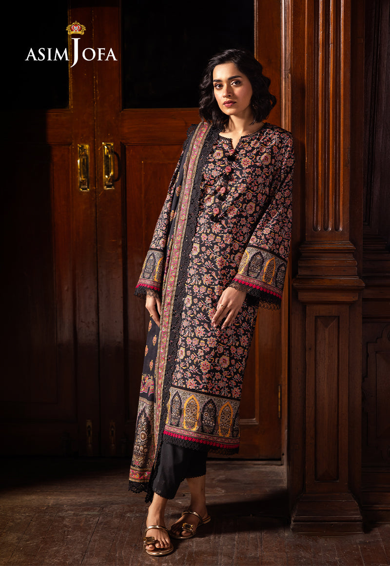 Asim Jofa Prints Unstitched Drop 2 Ajubj-45 Printed Lawn 3 Pc