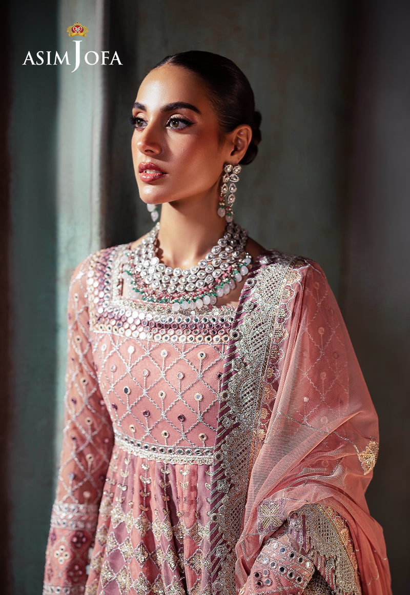 Asim Jofa Bekhudi Ajkb-03 Embroidered Net 3 Pcs