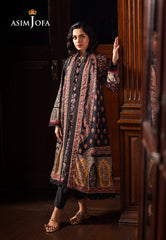Asim Jofa Prints Unstitched Drop 2 Ajubj-45 Printed Lawn 3 Pc