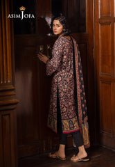 Asim Jofa Prints Unstitched Drop 2 Ajubj-45 Printed Lawn 3 Pc